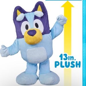 Bluey Dance and Play 14" Animated Plush | Over 55 Phrases and Songs, Multicolor